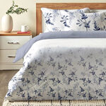 Cottage blue fuana comforter set queen size with 3 pieces image number 1