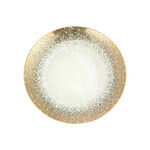 La Mesa white/gold porcelain charger plate 12" image number 2