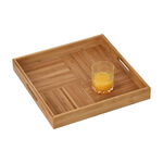 Dallaty natural bamboo serving tray 37.8*37.8*5 cm image number 4