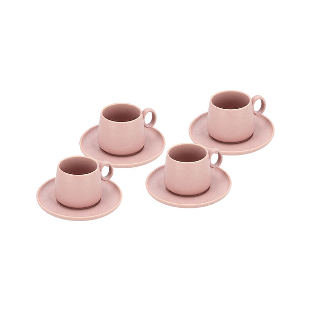 Dallaty pink porcelain English tea cups set 12 pcs image number 3