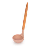 Alberto Silicone Soup Ladle With Wooden Handle Blue  image number 0
