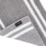 Cottage grey and white polyester bathmat 50*80 cm image number 2