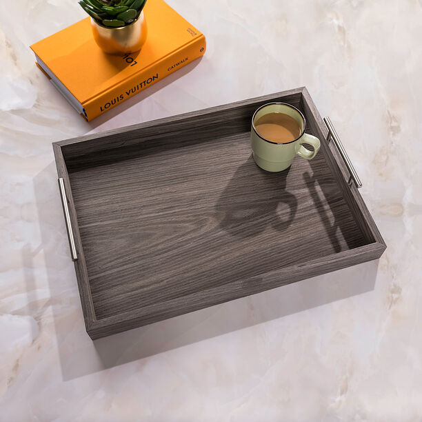 Dallaty brown wooden serving tray 48*35.8*7.5 cm image number 0