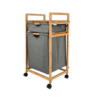 Bamboo storage basket cart 48*32*110 cm