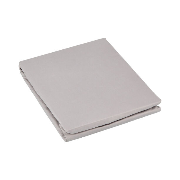 Fitted Sheet Light Grey 120*200 Cm 100% Cotton image number 1