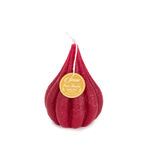 Pear Shape Candle Rustic Burgundy Berry image number 1
