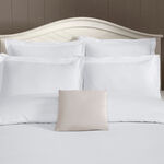 Duvet Cover Set 3 Pieces Cotton King Size Embroidery White image number 1