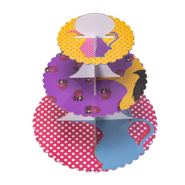 Heritage 3 Tiers Paper Cake Stand  image number 1
