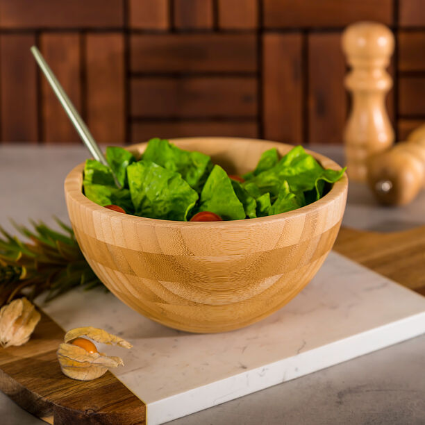 Alberto Bamboo Salad Bowl Size M Dia19.8*9.5cm image number 0