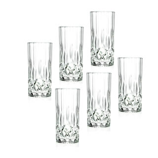 RCR transparent crystal tall glassware 6 pcs