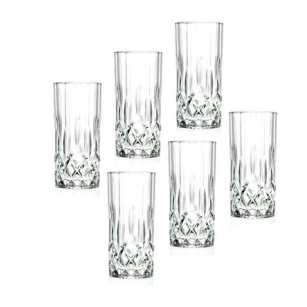 RCR transparent crystal tall glassware 6 pcs image number 0