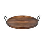 Dallaty acacia round serving tray 44.5*40*10 cm image number 1