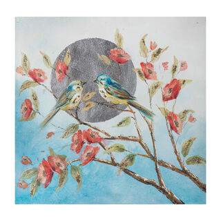 لوحة جدارية طيور
