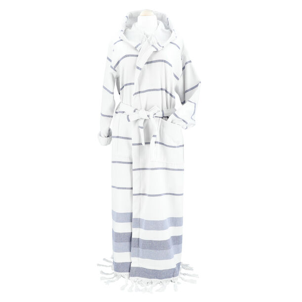 Cottage dark blue cotton bathrobe, size L/XL image number 0