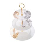 La Mesa white porcelain 3 tiered cake stand image number 1