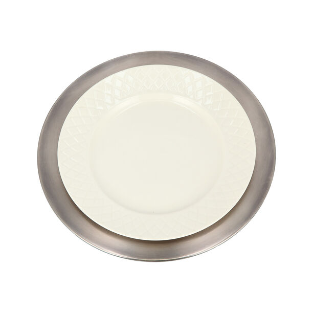 Anceint Silver Charger Plate image number 2