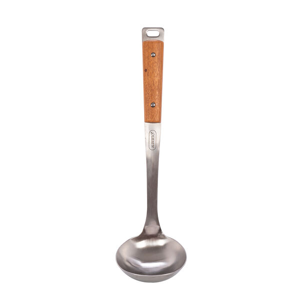 Alberto Stainless Steel Soup Ladle With Wooden Handle image number 1