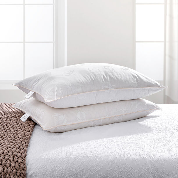 Boutique Blanche white cotton extremely soft pillow image number 0