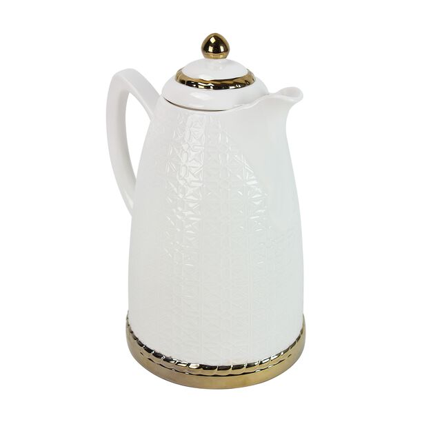 Dallety Porcelain Vacuum Flask Kan Ya Mkan White 1L image number 1