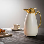 Dallaty steel flask white and gold 1L image number 4