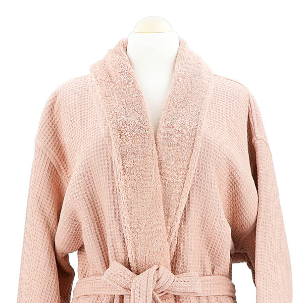 Ambra pink cotton bathrobe L/XL image number 4