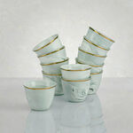 La Mesa grey marble Saudi coffee cups set cups 12 pcs image number 5