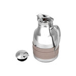 Dallaty steel vacuum flask pink leather 1L image number 2