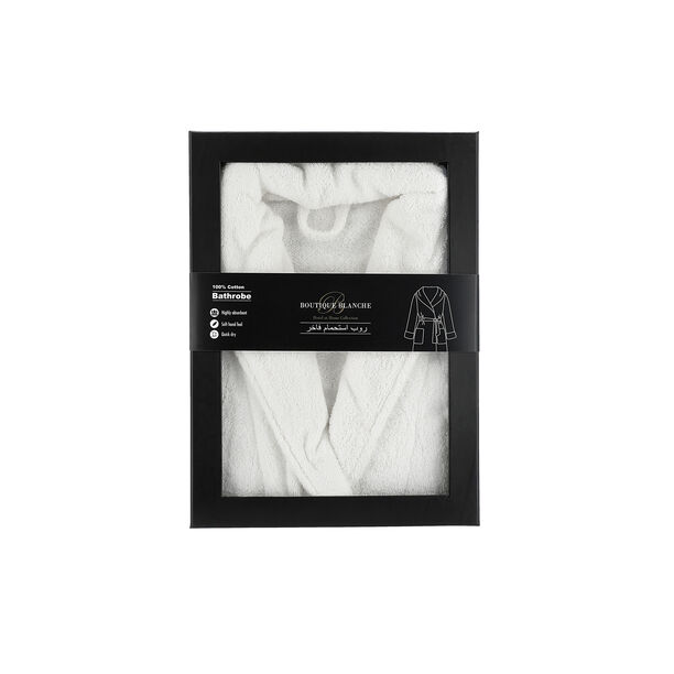Ultra soft bathrobe, white size L/XL image number 0