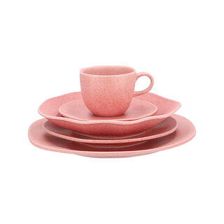 Ryo pink porcelain 20 pc dinner set Oxford collection