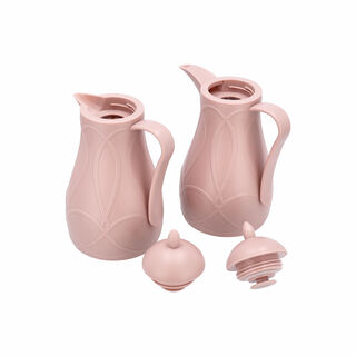 Dallaty pink plastic flask 1L 2 pcs