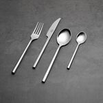 La Mesa silver stainless steel cutlery set 16 image number 4