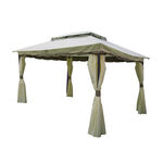 Double Topped Metal Gazebo 3*4 m image number 1