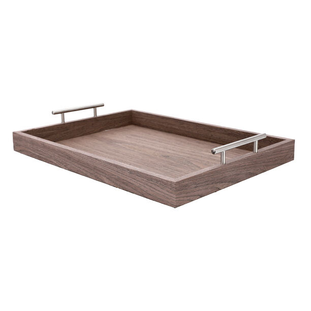 Dallaty light grey wooden tray 48*35.8*7.5 cm image number 1