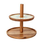 Arabesque 2 Tier Serving Stand Top image number 1