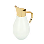 Dallaty steel vacuum flask white/gold 1L image number 3