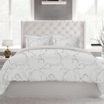 Cottage off white comforter set leaf print king size with 3 pieces image number 4