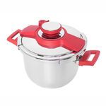 Alberto Pressure Cookers Set With Red Handles image number 2