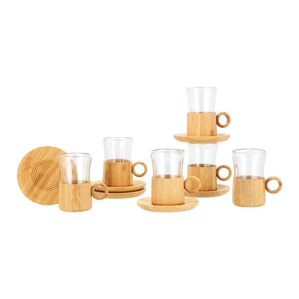 Arabic Tea Cups Bamboo 12Pc image number 1
