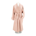 Ambra pink cotton bathrobe L/XL image number 2