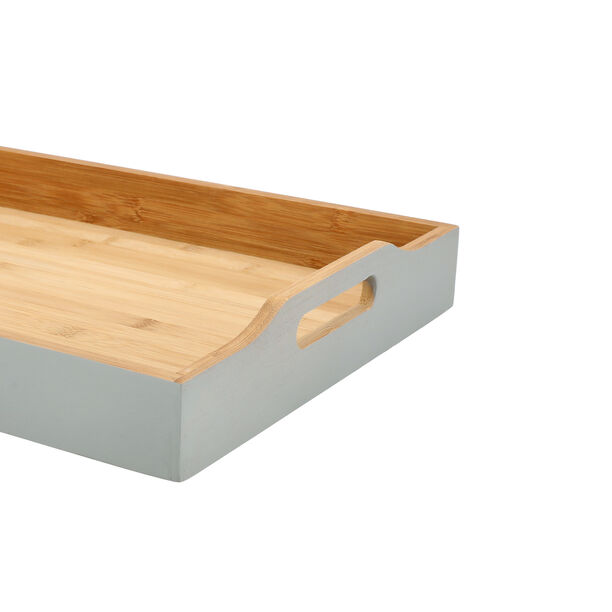 Dallaty grey bamboo serving tray 47*34*7 cm image number 3