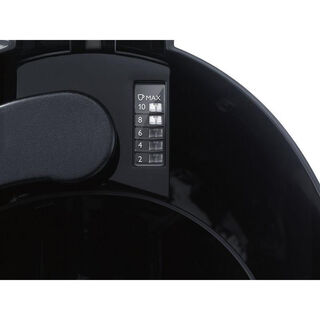 فيليبس آلة تحضير القهوة ستانلس ستيل وبلاستيك باللون الأسود والمعدن 1000 واط، 1.2 لتر