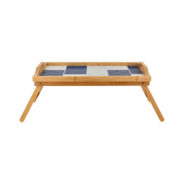 Bamboo Bed Tray with Pattern image number 0