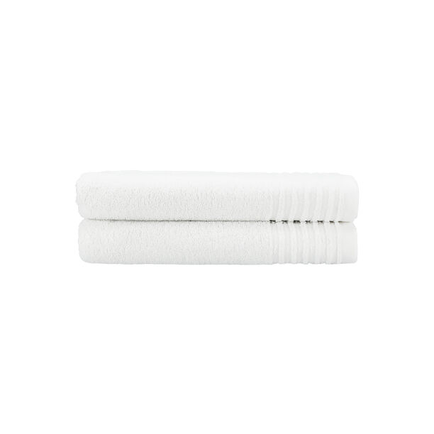 Cottage White Pack Of 2 Pcs Bath Towel Bundle 70*140 Cm image number 1
