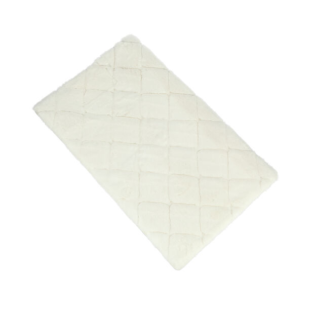 Cottage white polyester bathmat 50*80 cm image number 0