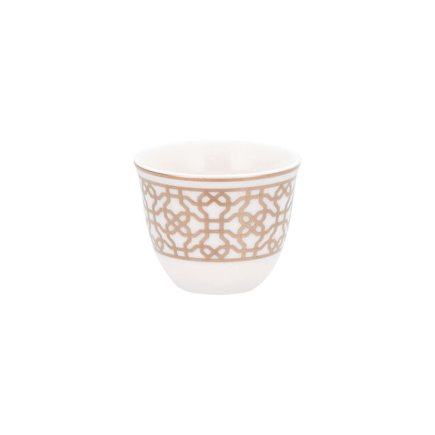 Dallaty gold porcelain Saudi coffee cups set 12 pcs image number 2