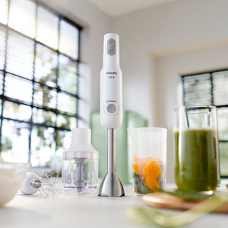 Philips, ProMix Hand Blender, 700W, Fast and Efficient Blending, White.