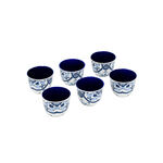 Dallaty blue porcelain tea and coffe cups set 18 pcs image number 2