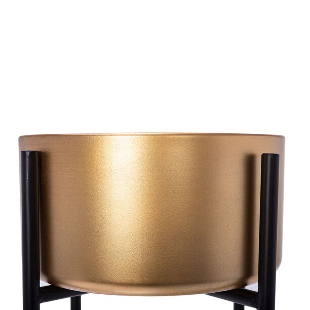 Planter With Stand Metal Gold image number 3