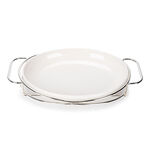 Oval Plate With Stand Silver 12" image number 2