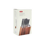 5 Piece Alberto Knives Set Acacia Wood Knife Block With 5 Steel Knives Set And Sharpner image number 7